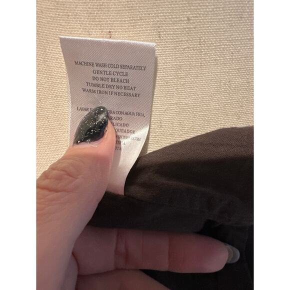 Kut From the Kloth Lincoln Faux Leather Drape Jacket, moto syle, brown, medium - Picture 7 of 9